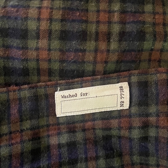 J Crew Brushed Twill Classic Long Sleeve Green Plaid Button Shirt Mens XL - Picture 7 of 11